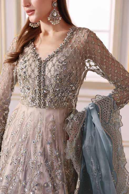 Maria B Embroidered Net Suit BD-3002