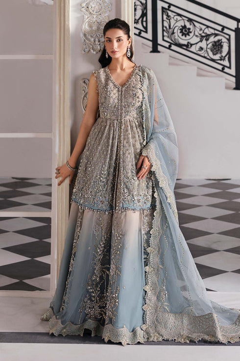 Maria B Embroidered Net Suit BD-3002