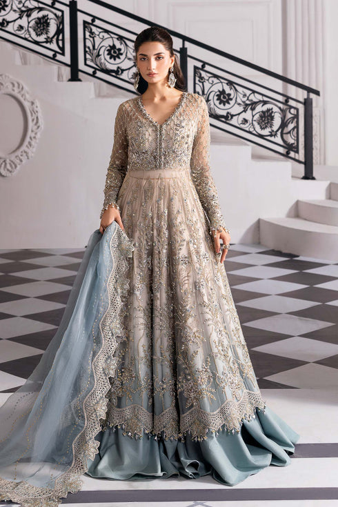 Maria B Embroidered Net Suit BD-3002