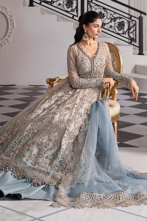 Maria B Embroidered Net Suit BD-3002