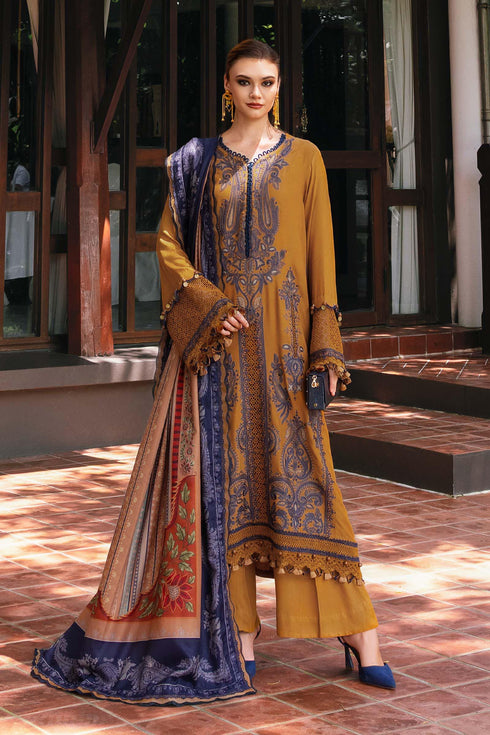 Maria B Embroidered Linen Suit MPT-2803-A