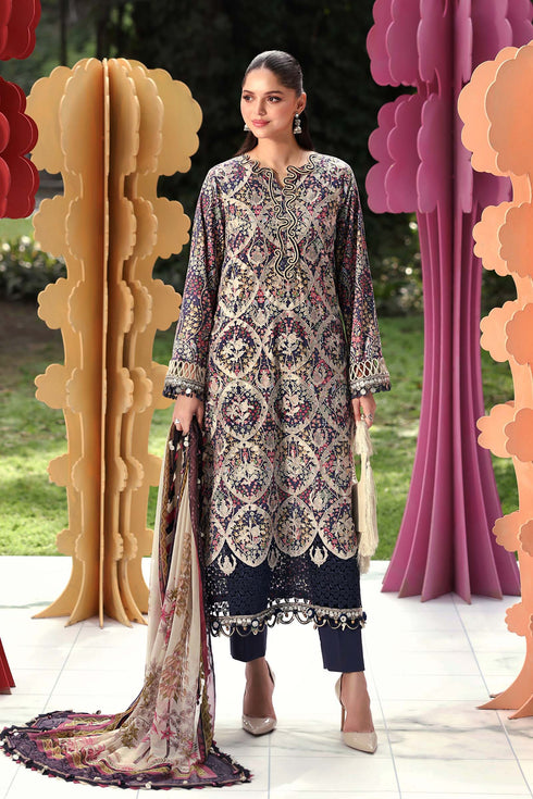 Maria B Embroidered 3PC Lawn MPT-3003-B