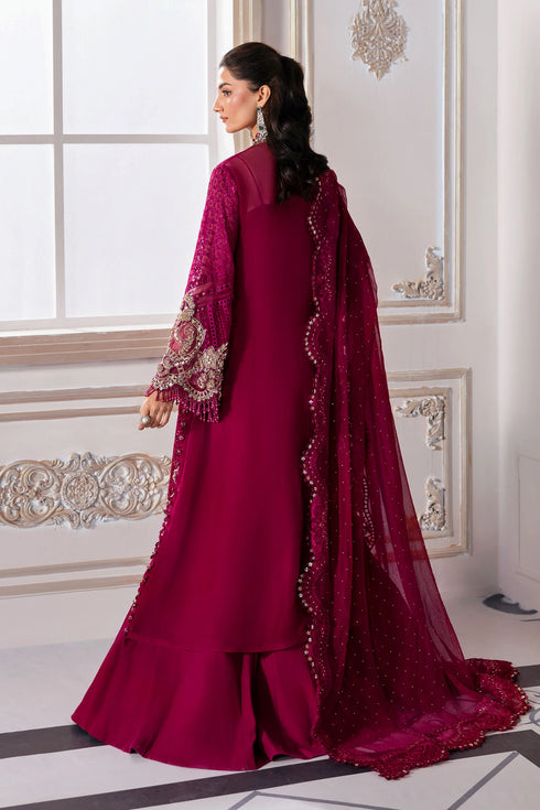 Maria B Embroidered Chiffon Suit BD-3003