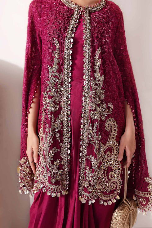 Maria B Embroidered Chiffon Suit BD-3003