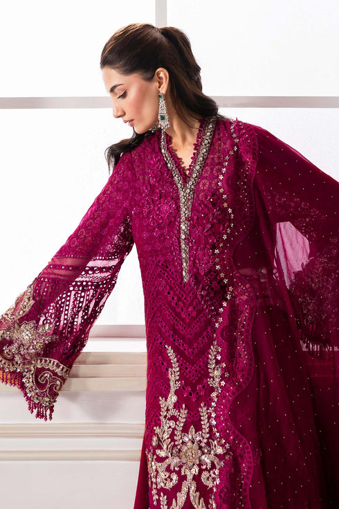 Maria B Embroidered Chiffon Suit BD-3003