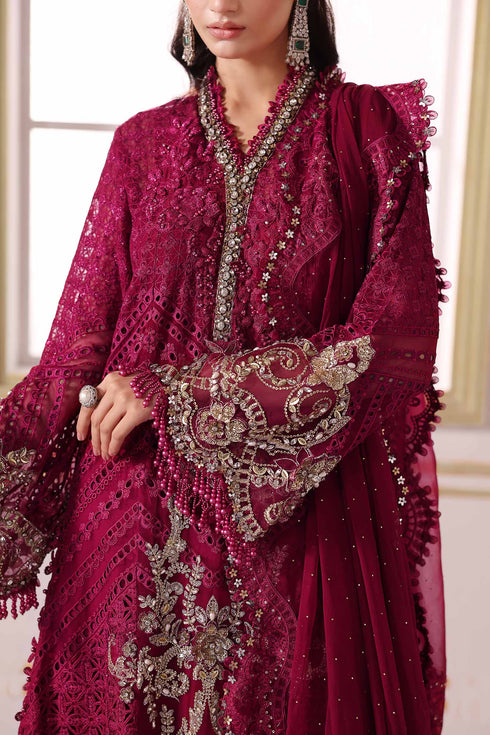 Maria B Embroidered Chiffon Suit BD-3003