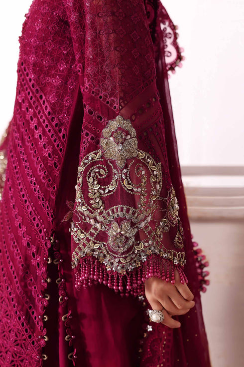 Maria B Embroidered Chiffon Suit BD-3003