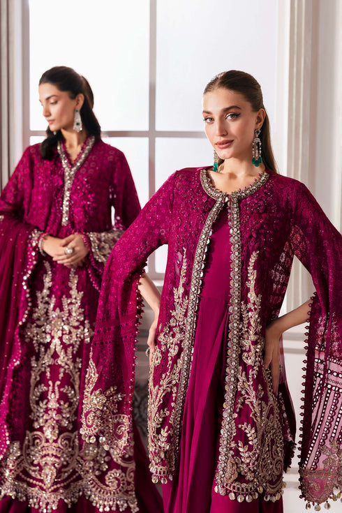 Maria B Embroidered Chiffon Suit BD-3003