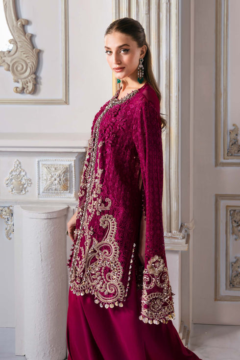 Maria B Embroidered Chiffon Suit BD-3003