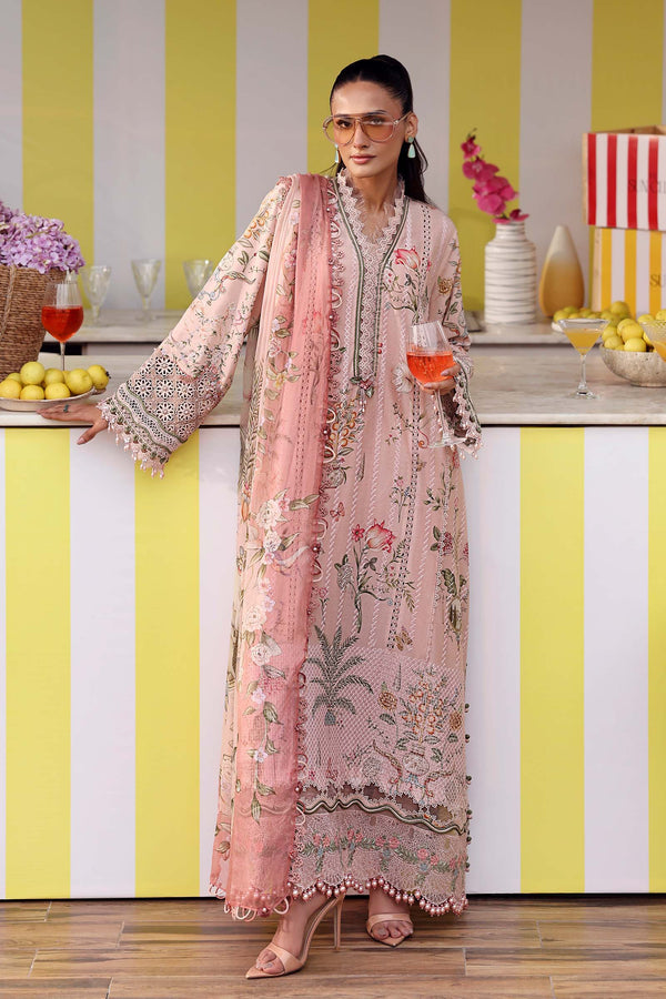 Maria B Embroidered 3PC Lawn Suit MPT-3004-A