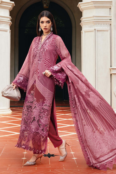 Maria B Embroidered Linen Suit WL-1304