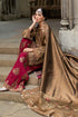 Maria B Embroidered Raw Silk Suit WF-09-04-Tambaku Brown
