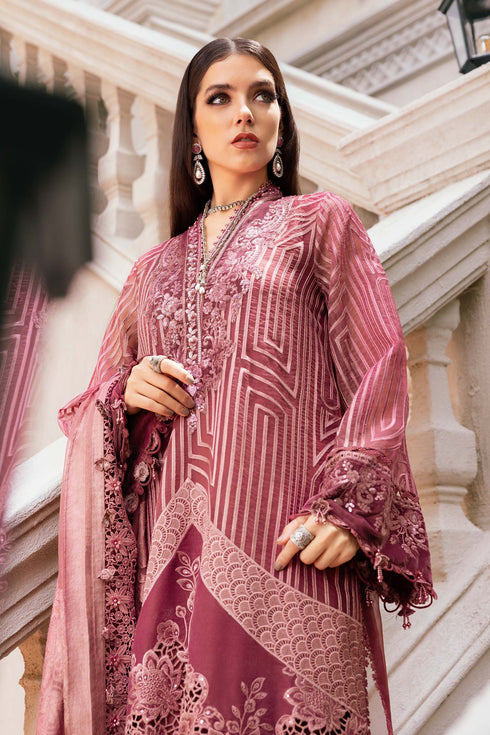 Maria B Embroidered Linen Suit WL-1304