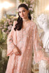 Maria B 3 Piece Embroidered Chiffon Suit MPC-26-104-Peach Pink