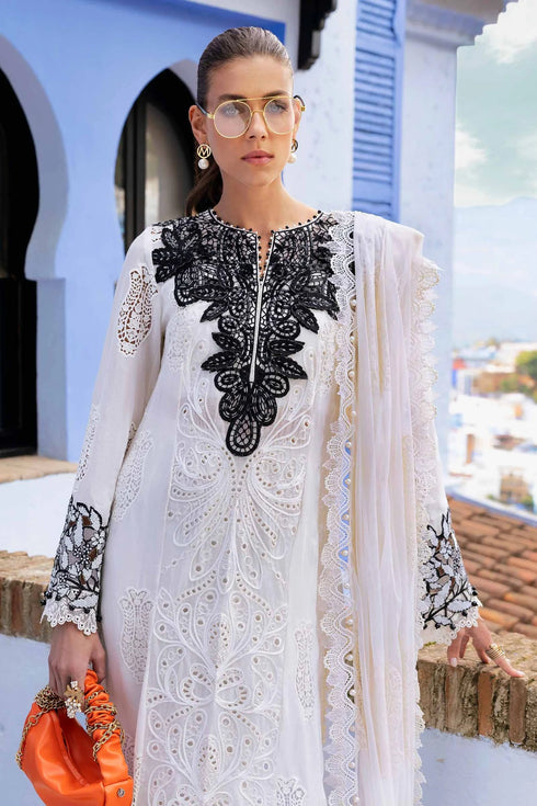 Maria B Embroidered Paper Cotton Suit D-2505-A