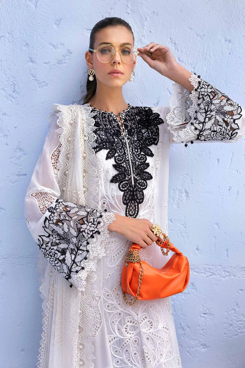 Maria B Embroidered Paper Cotton Suit D-2505-A