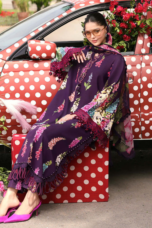 Maria B Embroidered 3PC Lawn Suit MPT-3005-A