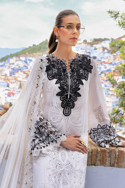 Maria B Embroidered Paper Cotton Suit D-2505-A