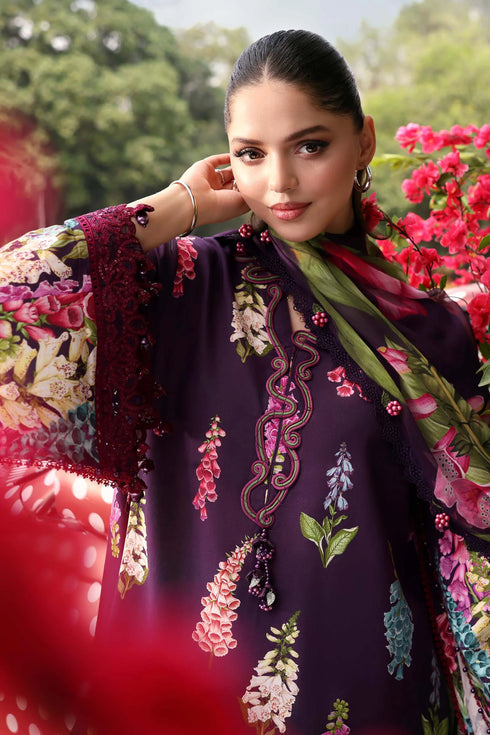 Maria B Embroidered 3PC Lawn Suit MPT-3005-A