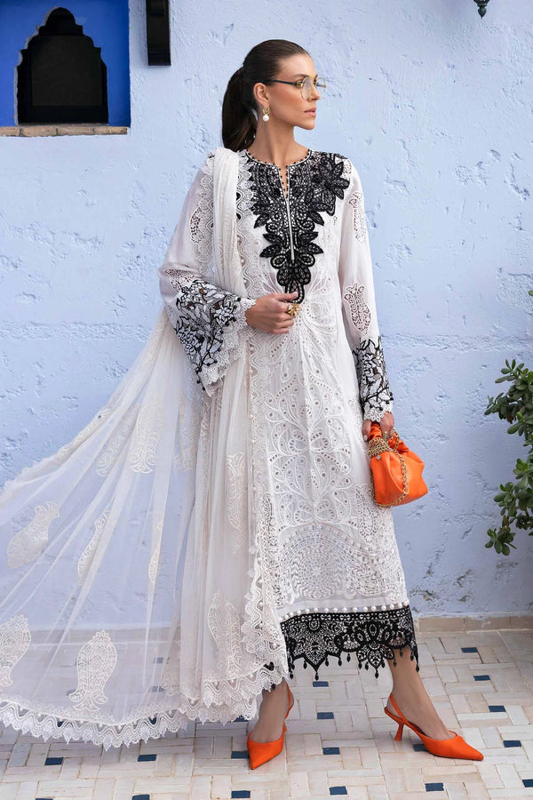 Maria B Embroidered Paper Cotton Suit D-2505-A