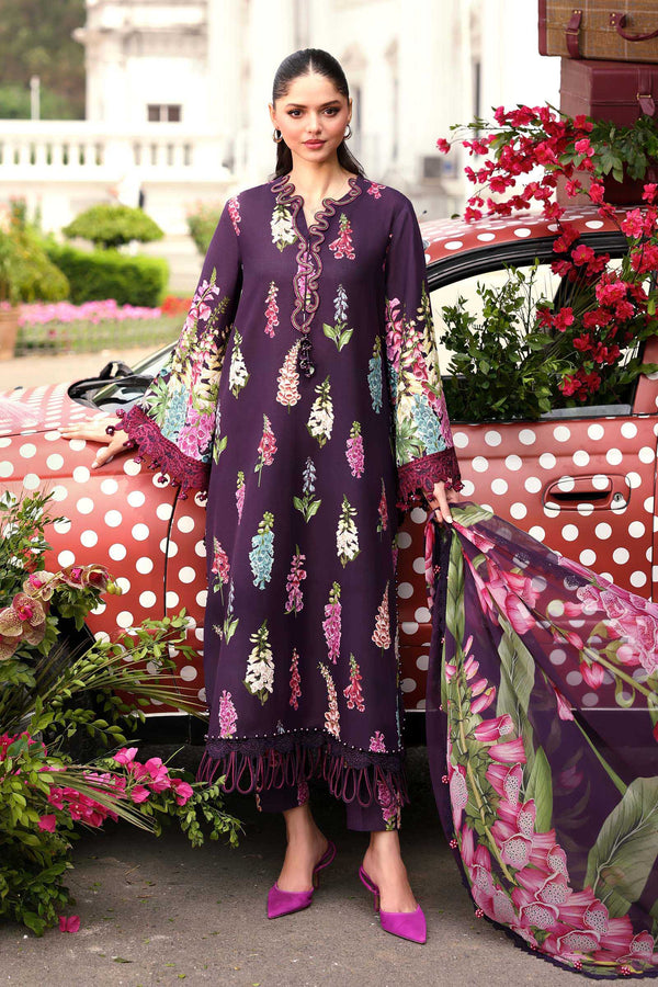 Maria B Embroidered 3PC Lawn Suit MPT-3005-A