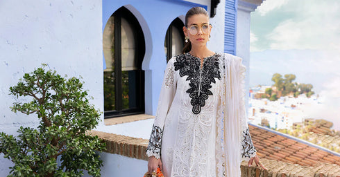 Maria B Embroidered Paper Cotton Suit D-2505-A