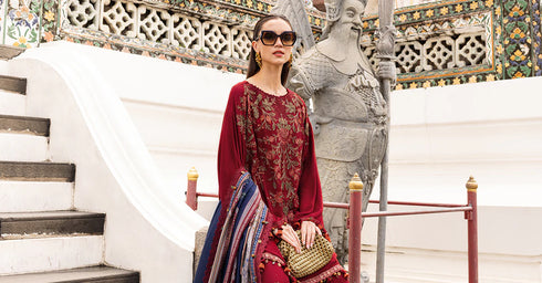 Maria B Embroidered Linen Suit MPT-2805-A