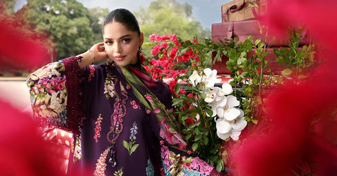 Maria B Embroidered 3PC Lawn Suit MPT-3005-A