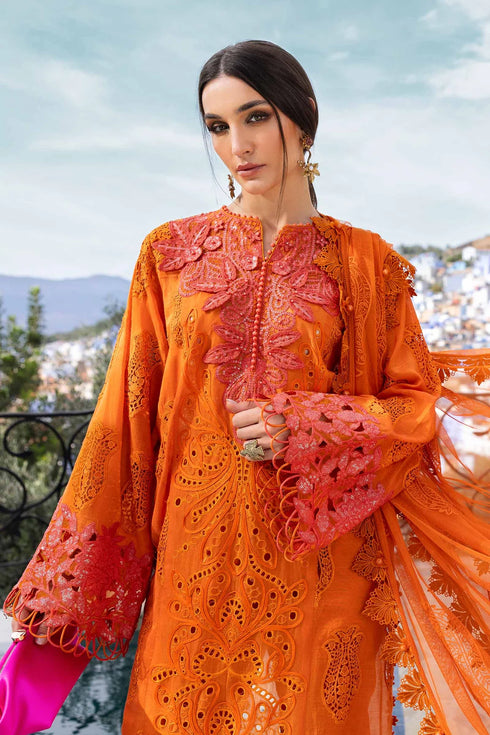 Maria B Embroidered Paper Cotton Suit D-2505-B