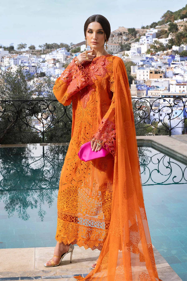 Maria B Embroidered Paper Cotton Suit D-2505-B