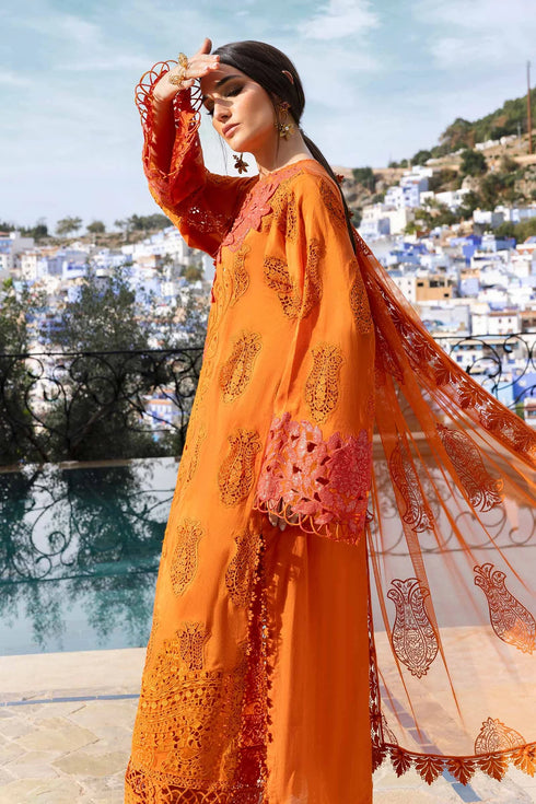 Maria B Embroidered Paper Cotton Suit D-2505-B