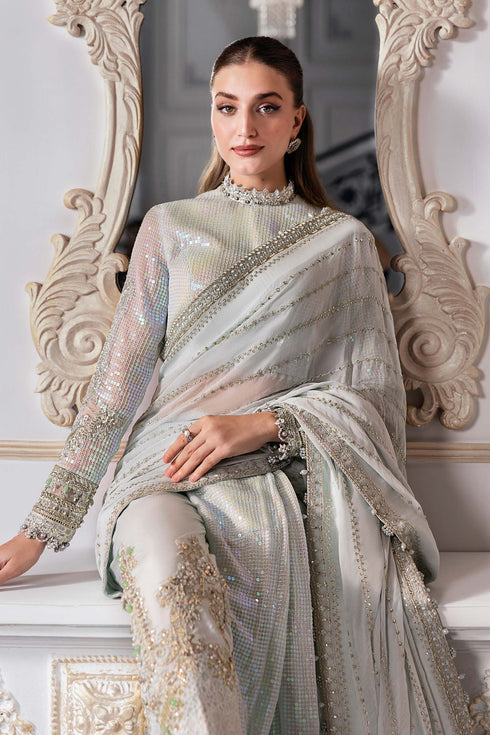 Maria B Embroidered Chiffon Suit BD-3005