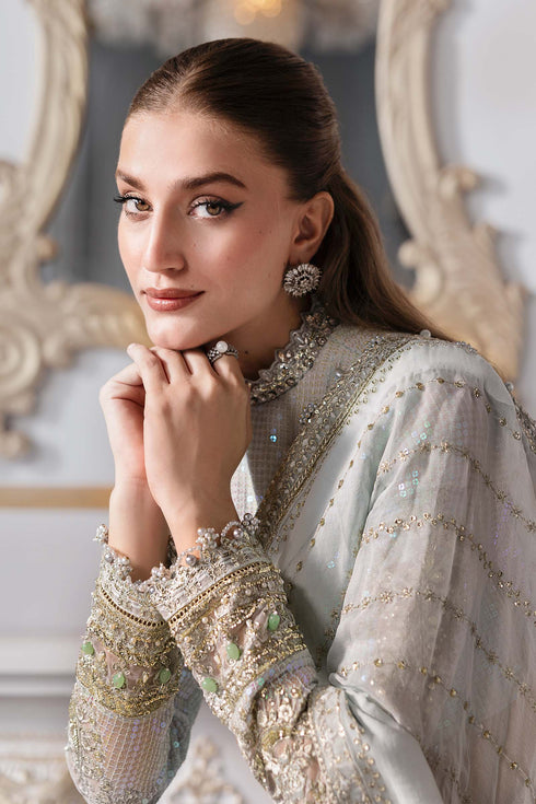 Maria B Embroidered Chiffon Suit BD-3005