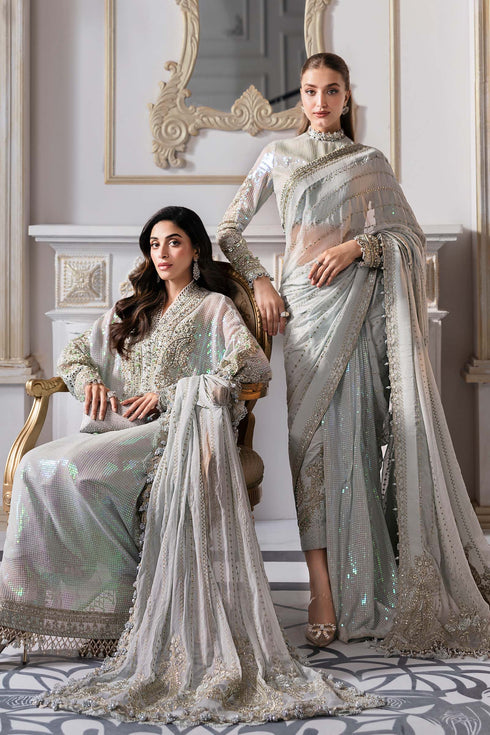 Maria B Embroidered Chiffon Suit BD-3005