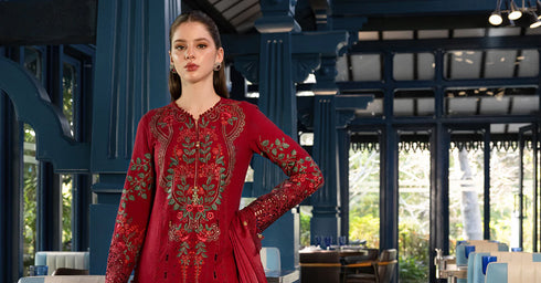 Maria B Embroidered Jacquard Lawn Suit EL-26-05