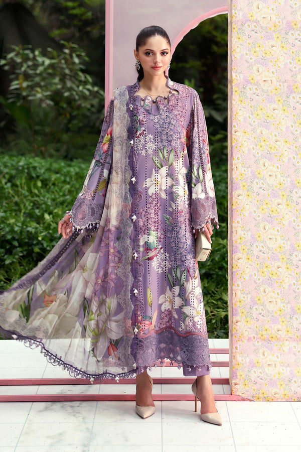 Maria B Embroidered 3PC Lawn Suit MPT-3006-B