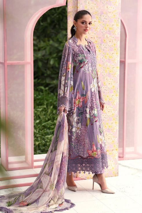 Maria B Embroidered 3PC Lawn Suit MPT-3006-B