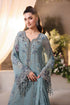 Maria B 3 Piece Embroidered Chiffon Suit MPC-26-106-Slate Blue