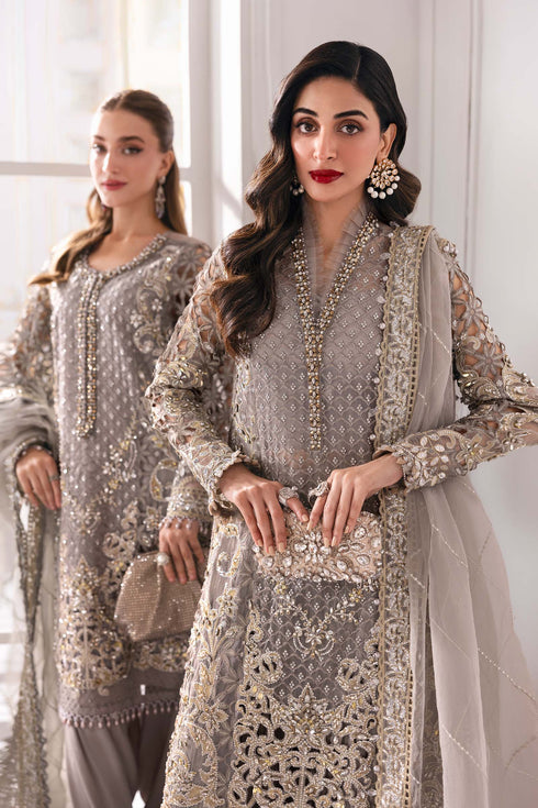 Maria B Embroidered Organza Suit BD-3006