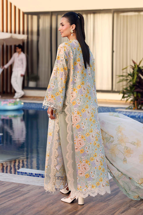 Maria B Embroidered 3PC Lawn Suit MPT-3007-A