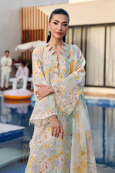 Maria B Embroidered 3PC Lawn Suit MPT-3007-A