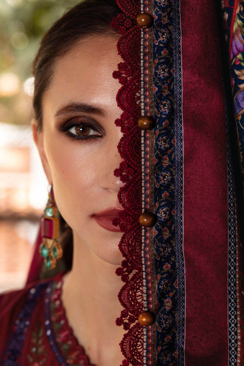 Maria B Embroidered Linen Suit MPT-2807-A