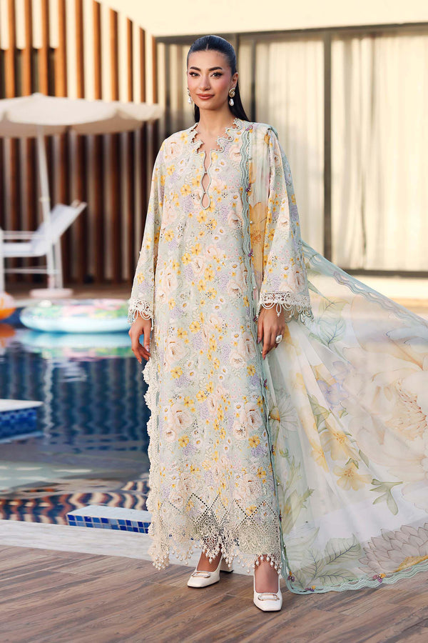 Maria B Embroidered 3PC Lawn Suit MPT-3007-A