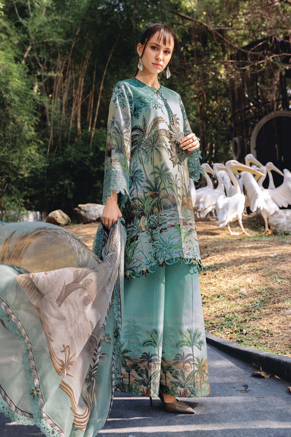 Maria B 3 Piece Embroidered Lawn Suit MPT-2907-A