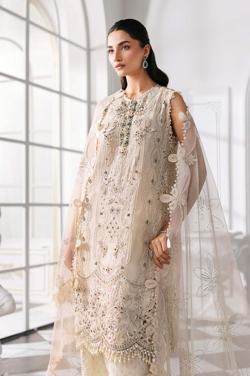 Maria B Embroidered Chiffon Suit BD-3007