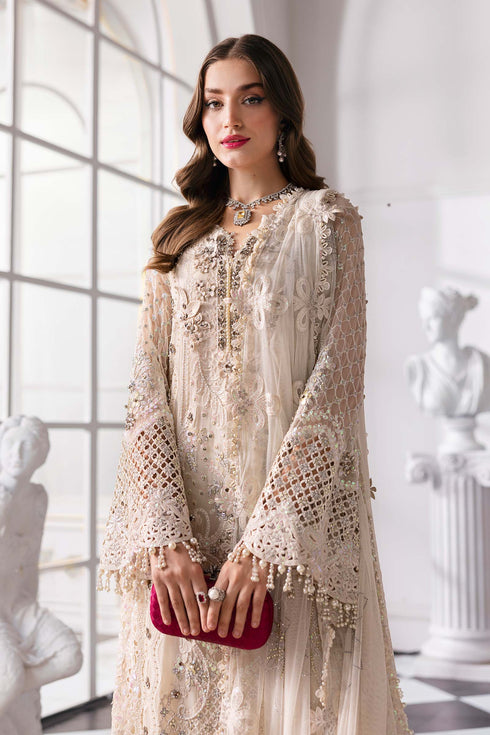 Maria B Embroidered Chiffon Suit BD-3007
