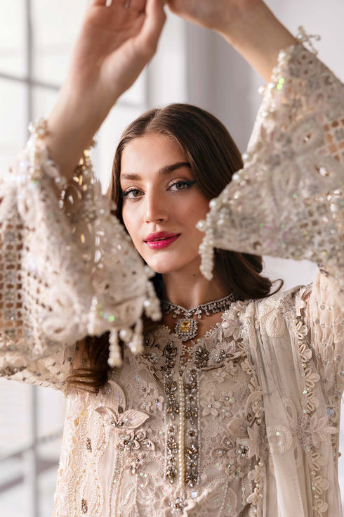 Maria B Embroidered Chiffon Suit BD-3007