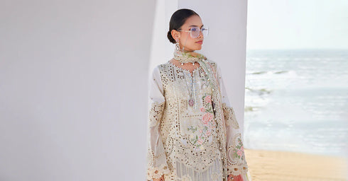 Maria B Embroidered Lawn Suit | EID LAWN-25-07