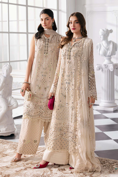 Maria B Embroidered Chiffon Suit BD-3007