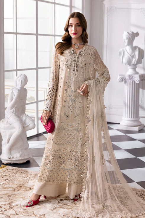 Maria B Embroidered Chiffon Suit BD-3007